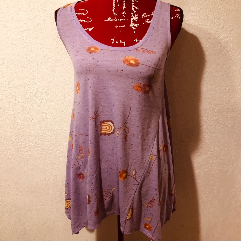 a.n.a purple tank top